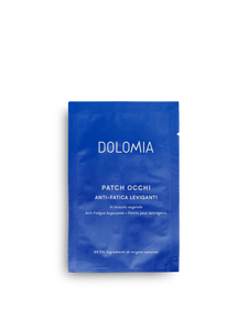 Dolomia Anti-Fatigue Augenpatch – Sofortiger Frische- und Lifting-Effekt für die Augen. Erhältlich im Shop der Helios Apotheke Klosters.