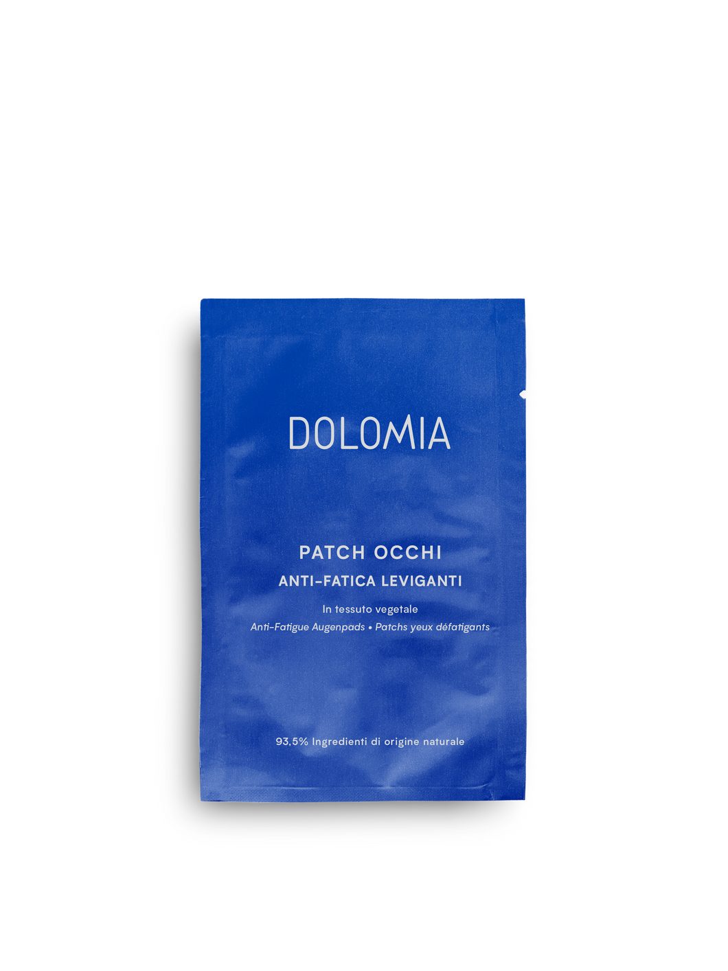 Dolomia Anti-Fatigue Augenpatch – Sofortiger Frische- und Lifting-Effekt für die Augen. Erhältlich im Shop der Helios Apotheke Klosters.