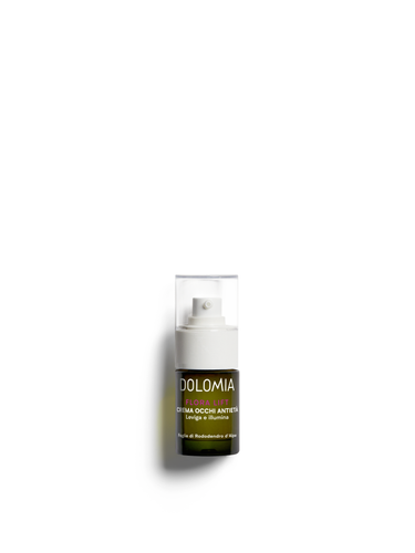 Dolomia Flora Lift Augencreme – Natürliche Lifting-Pflege für einen entspannten und strahlenden Blick. Erhältlich im Shop der Helios Apotheke Klosters.