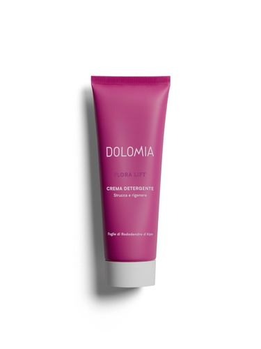 Dolomia Flora Lift Reinugungscreme – Reinigt und regeneriert. Erhältlich im Shop der Helios Apotheke Klosters.