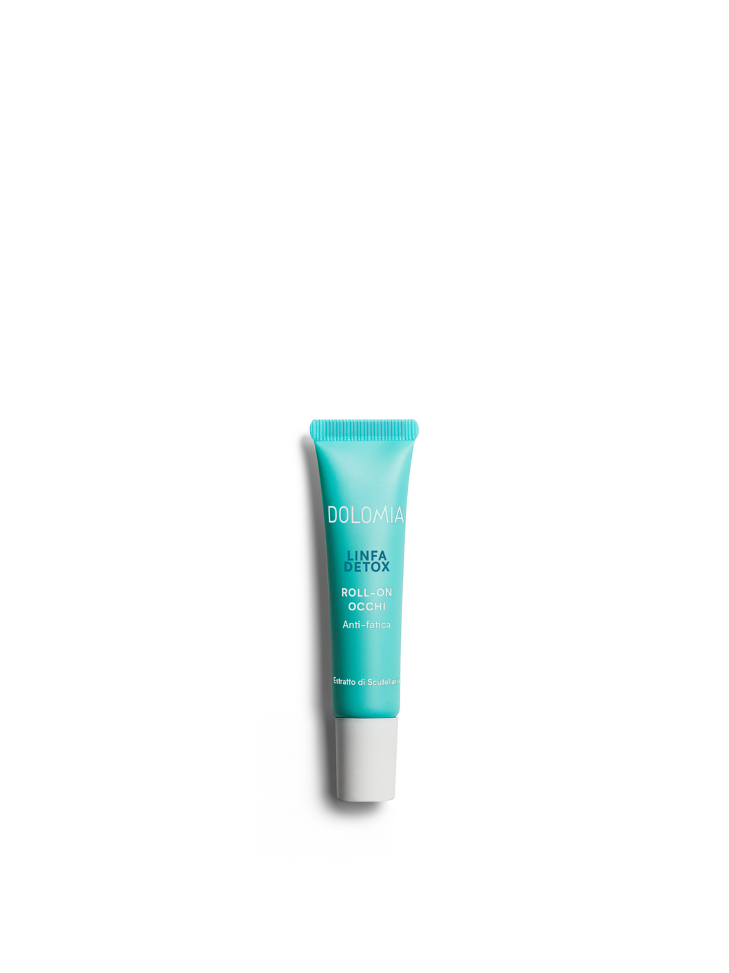Dolomia Linfa Detox Augen Roll-on – Entgiftende Pflege mit abschwellender Wirkung gegen Tränensäcke und Augenringe, belebter und offener Blick. Erhätlich im Shop der Helios Apotheke Klosters.