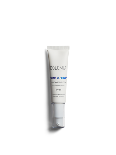 Dolomio Phyto Defence+ Schutzfluid UV-Block – Schutz vor UV-Stress-Smog, Anti-Pollution-Fluid. Erhältlich im Shop der Helios Apotheke Klosters.