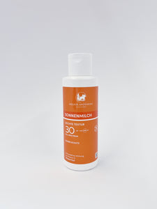 Sonnenmilch LSF 30 für den Körper – Hoher Schutz mit Full Spectrum Filtersystem vor UVA-UVB-IR-Strahlen. Erhältlich im Shop der Helios Apotheke Klosters.