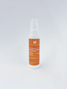 Sonnenmilch LSF 50+ für den Körper – Hoher Schutz mit Full Spectrum Filtersystem vor UVA-UVB-IR-Strahlen. Erhältlich im Shop der Helios Apotheke Klosters.