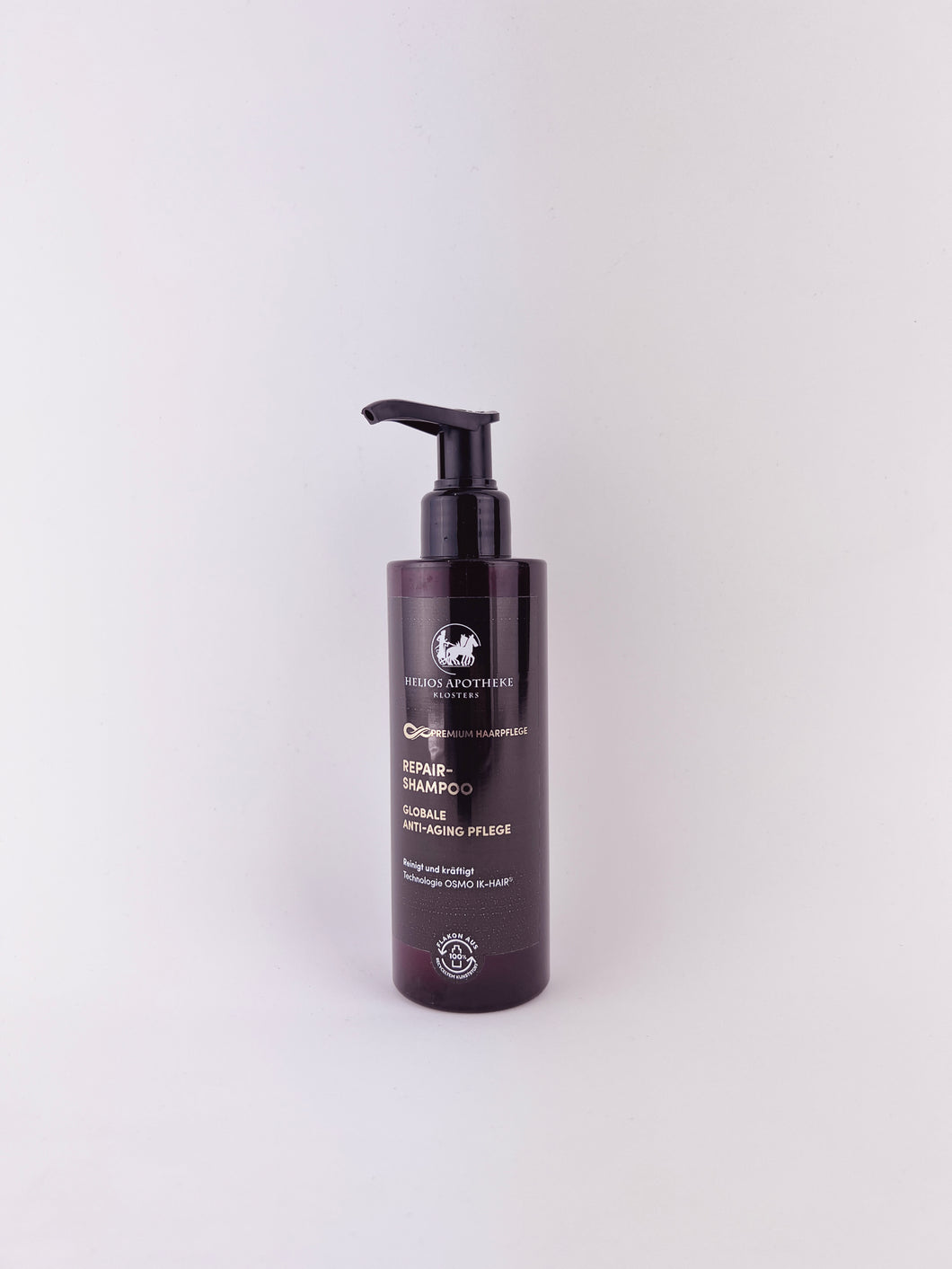 Premium Repair Shampoo – Innovative Premium Anti-Aging Haarpflege. Erhältlich im Shop der Helios Apotheke Klosters.