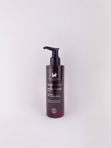 Premium Repair Spühlung – Innovative Premium Anti-Aging Haarpflege. Erhältlich im Shop der Helios Apotheke Klosters.